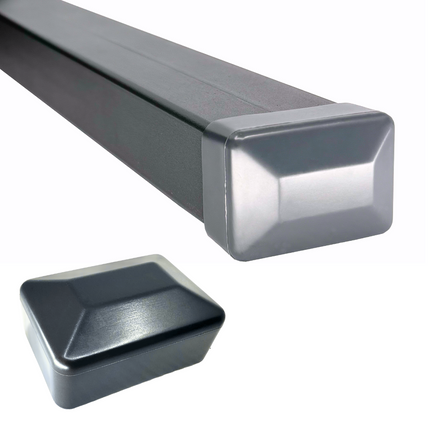 Pilastro con base saldata | Grigio | IN ACCIAIO ZINCATO