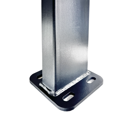 Pilastro con base saldata | Grigio | IN ACCIAIO ZINCATO