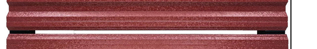 Esempio di un pannello per recinzioni modulari gamma SIMETRICA colore rosso mattone