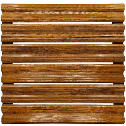 Recinzione Modulare | Steccato SIMETRICA | Quercia Striata | Effetto Legno | IN ACCIAIO ZINCATO