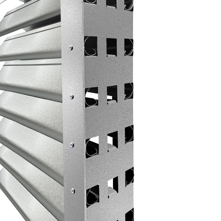 Recinzione Modulare | Frangivista PIRAMIDE | Effetto Metallico | IN ACCIAIO ZINCATO