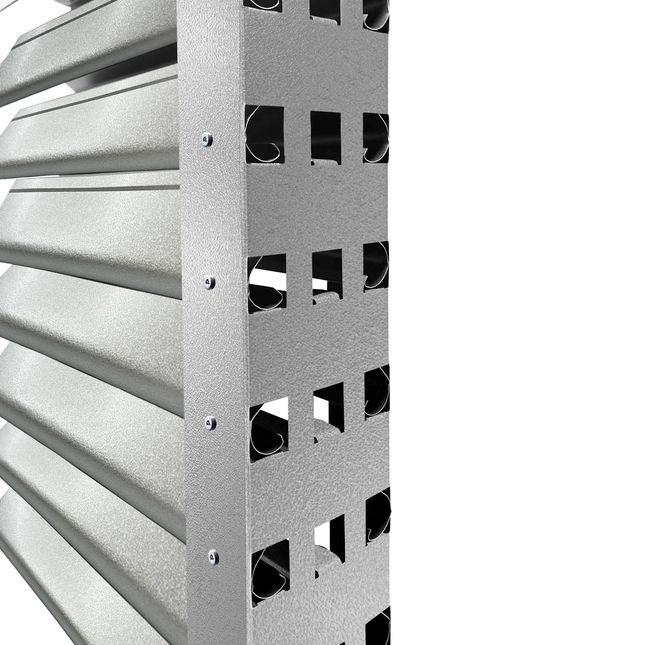 Recinzione Modulare | Frangivista PIRAMIDE | Effetto Metallico | IN ACCIAIO ZINCATO