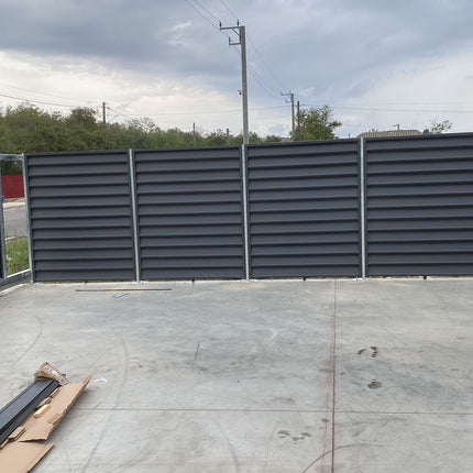 Recinzione Modulare | Frangivista GAMMA| NERO NOTTE | IN ACCIAIO ZINCATO