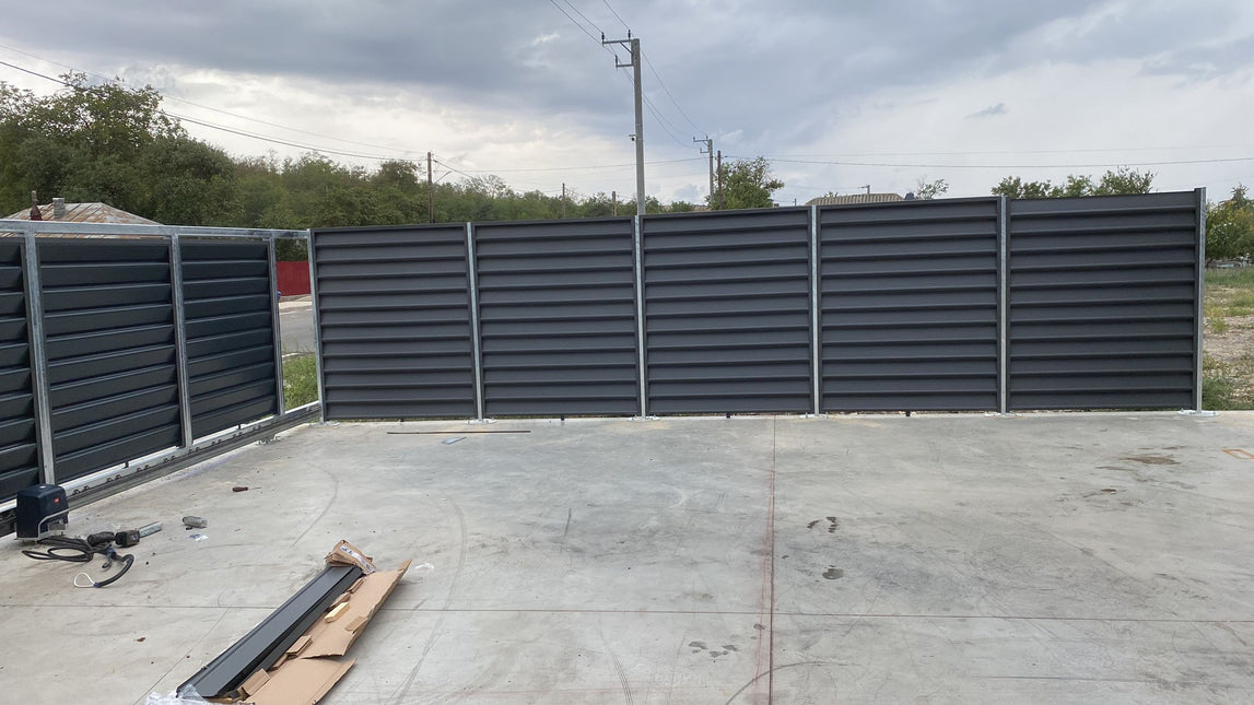 Recinzione Modulare | Frangivista GAMMA| NERO NOTTE | IN ACCIAIO ZINCATO