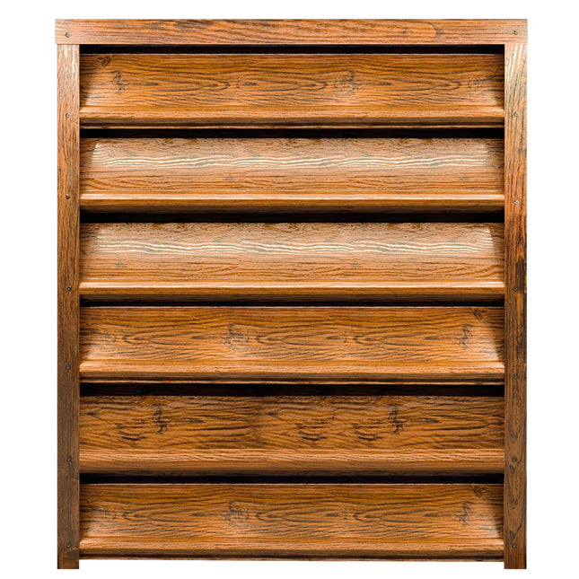 Recinzione Modulare | Frangivista GAMMA| LEGNO DORATO | Mat | Pattern Legno | IN ACCIAIO ZINCATO