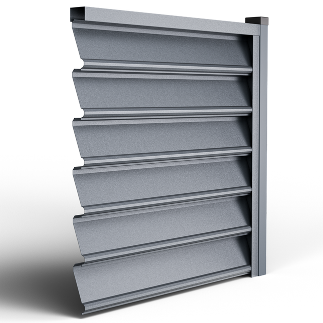 Recinzione Modulare | Frangivista GAMMA| GRIGIO GRAFITE | IN ACCIAIO ZINCATO