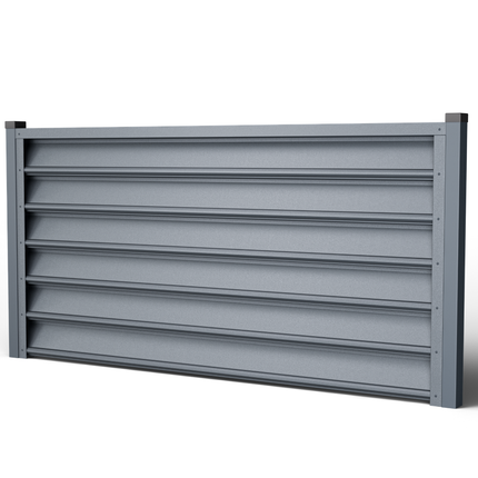 Recinzione Modulare | Frangivista GAMMA| GRIGIO GRAFITE | IN ACCIAIO ZINCATO