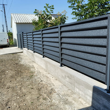 Recinzione Modulare | Frangivista GAMMA| NERO NOTTE | IN ACCIAIO ZINCATO