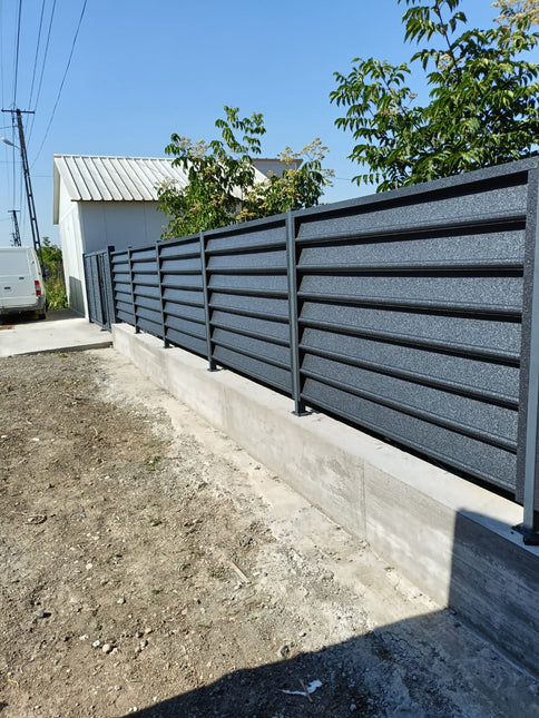 Recinzione Modulare | Frangivista GAMMA| NERO NOTTE | IN ACCIAIO ZINCATO