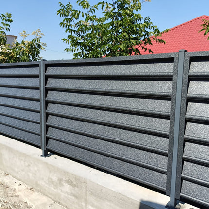 Recinzione Modulare | Frangivista GAMMA| NERO NOTTE | IN ACCIAIO ZINCATO