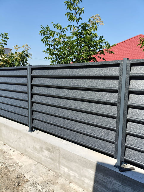 Recinzione Modulare | Frangivista GAMMA| NERO NOTTE | IN ACCIAIO ZINCATO