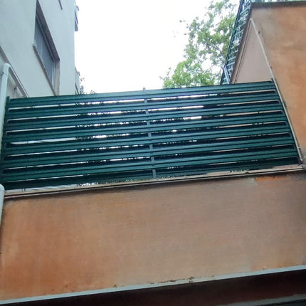 Recinzione Modulare | Steccato SIMETRICA | Verde Pino | IN ACCIAIO ZINCATO