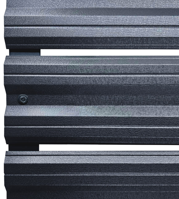 Recinzione Modulare | Steccato SIMETRICA | Grigio Atlantico | Doppio | IN ACCIAIO ZINCATO