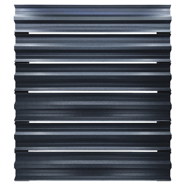 Recinzione Modulare | Steccato SIMETRICA | Grigio Atlantico | Doppio | IN ACCIAIO ZINCATO