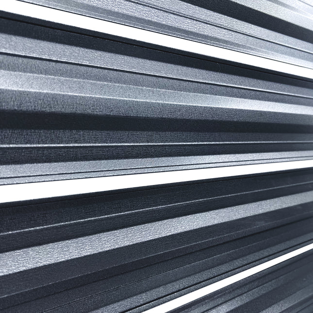 Recinzione Modulare | Steccato SIMETRICA | Grigio Atlantico | Doppio | IN ACCIAIO ZINCATO