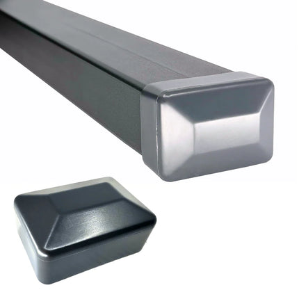 tappo per pilone in acciaio zincato colore grigio