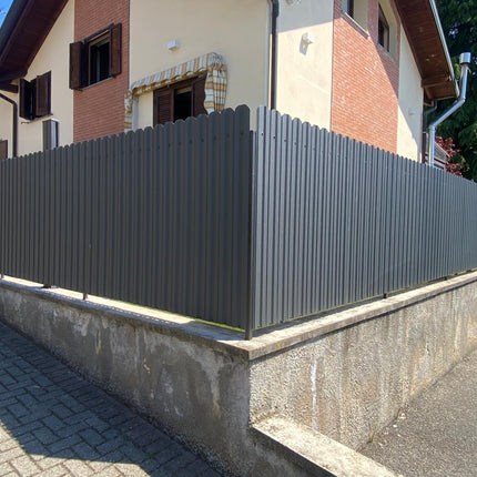 Recinzione Modulare | Steccato TISA | Grigio Perlato | IN ACCIAIO ZINCATO