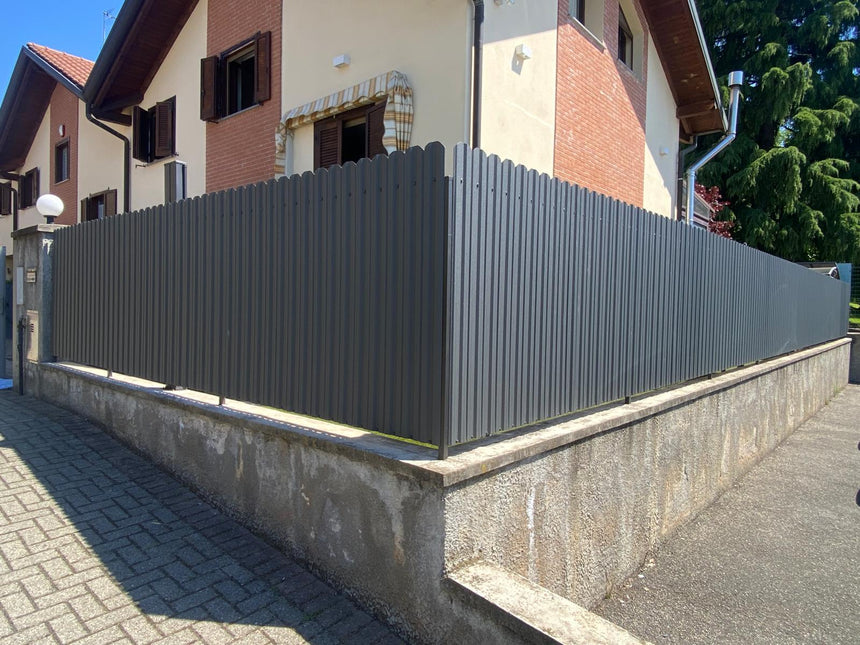 Recinzione Modulare | Steccato TISA | Grigio Perlato | IN ACCIAIO ZINCATO