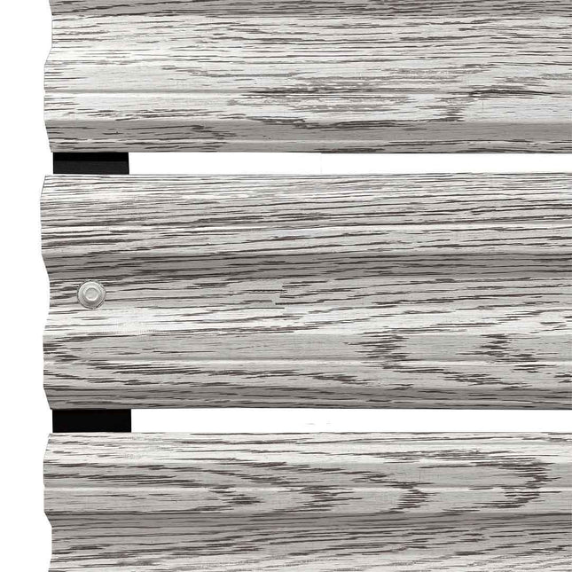 Recinzione Modulare | Steccato SIMETRICA | Quercia Bianca | Effetto Legno | IN ACCIAIO ZINCATO