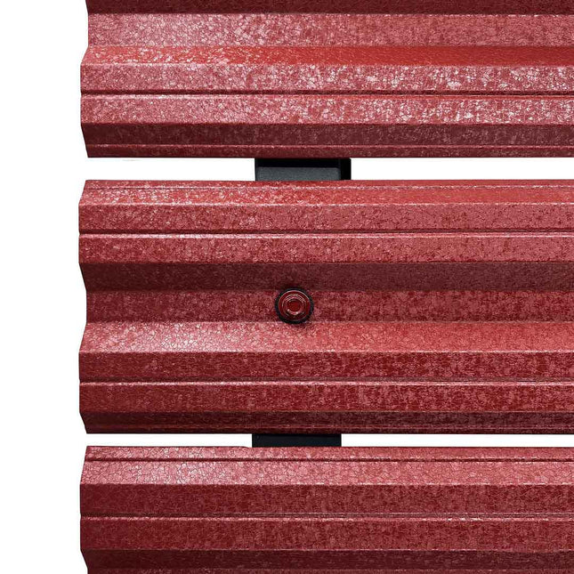 Recinzione Modulare | Steccato SIMETRICA | Rosso Mattone | IN ACCIAIO ZINCATO