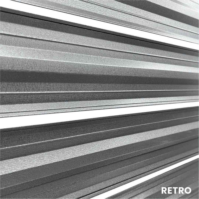 Recinzione Modulare | Steccato SIMETRICA | Grigio Grafite | Doppio | IN ACCIAIO ZINCATO