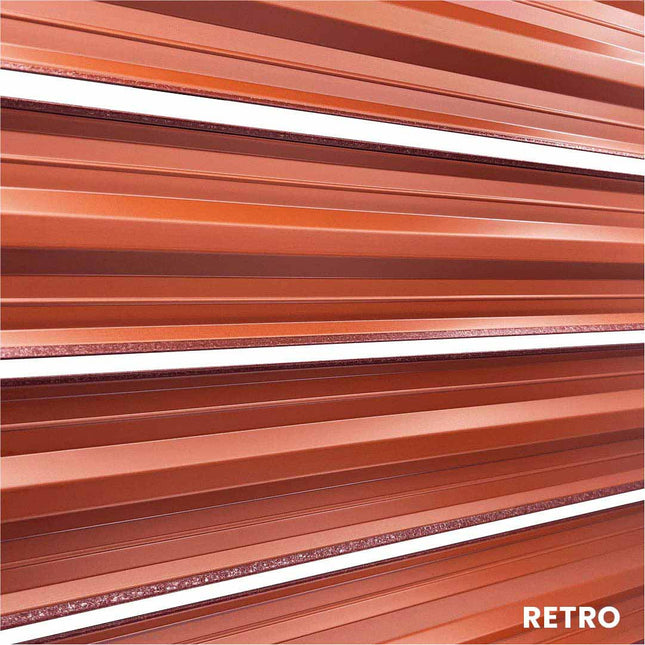 Recinzione Modulare | Steccato SIMETRICA | Rosso Mattone | IN ACCIAIO ZINCATO