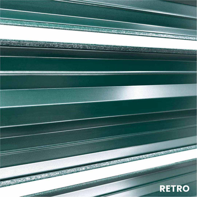 Recinzione Modulare | Steccato SIMETRICA | Verde Pino | IN ACCIAIO ZINCATO