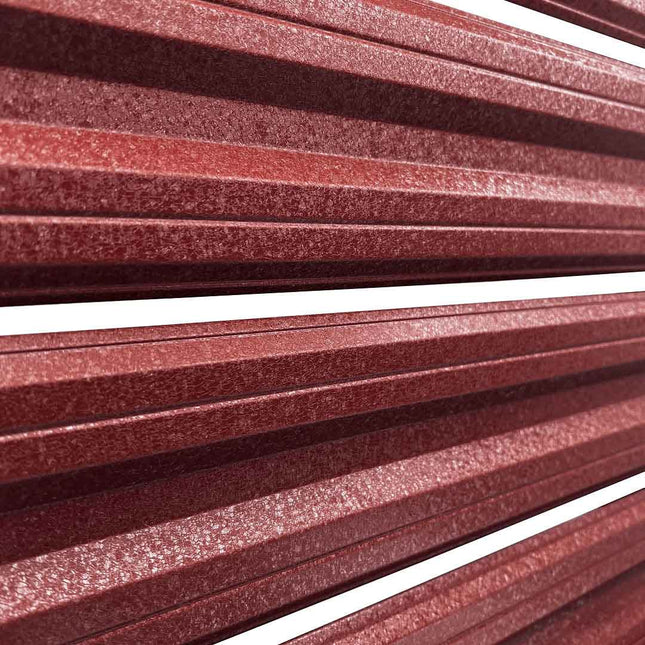 Recinzione Modulare | Steccato SIMETRICA | Rosso Mattone | IN ACCIAIO ZINCATO