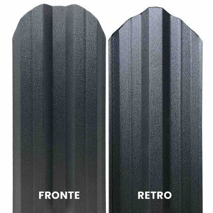 Recinzione Modulare | Steccato TISA | Grigio Grafite | Doppio | IN ACCIAIO ZINCATO