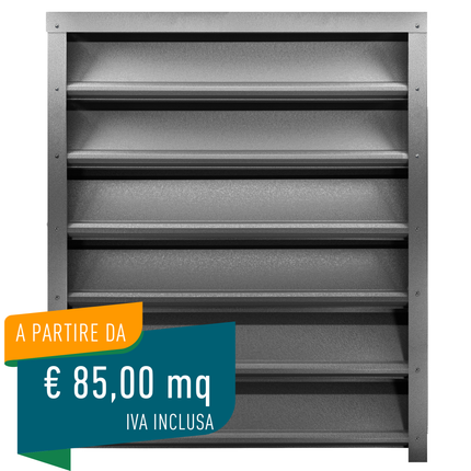 pannello frangivista grigio grafite in acciaio zincato per esterno