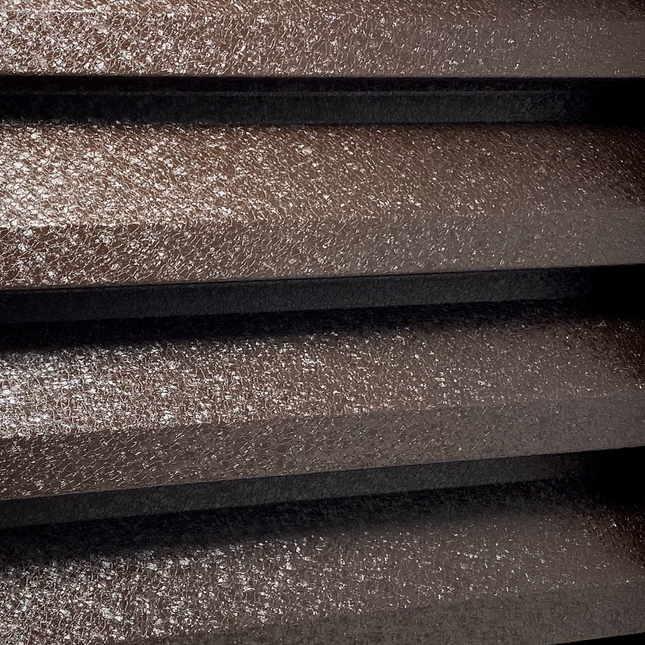 dettaglio particolare della finitura del pannello frangivista