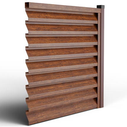 sezione frangivista in acciaio zincato per giardino 