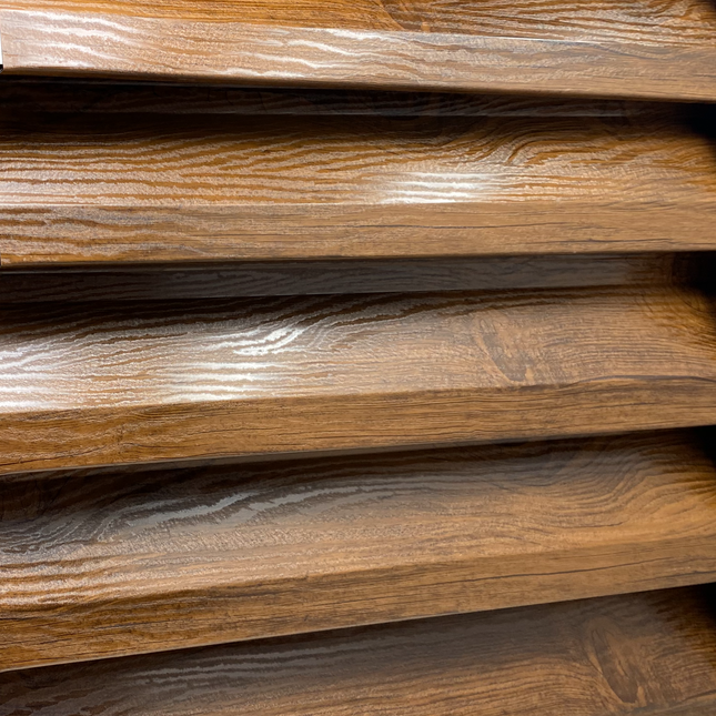 Recinzione Modulare | Frangivista ATLAS | Noce Striato | Effetto Legno | IN ACCIAIO ZINCATO