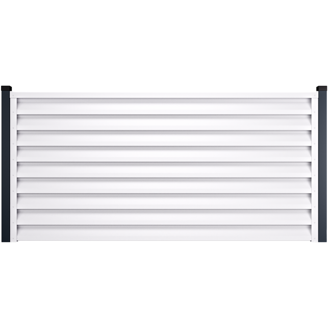 dettaglio frangisole tra due piloni ancorati