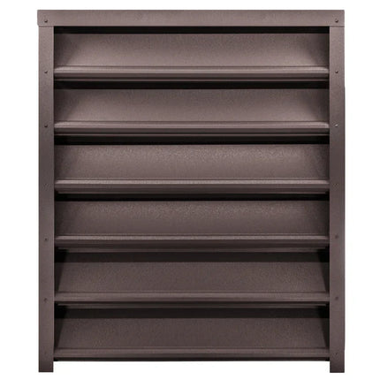 pannello frangivista in acciaio zincato frontale colore marrone espresso