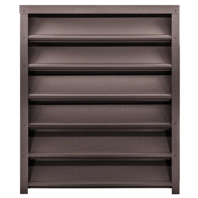 pannello frangivista in acciaio zincato frontale colore marrone espresso