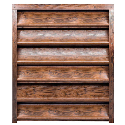pannello intero frangivista colore effetto legno scuro