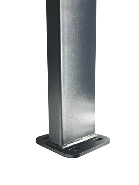 Pilastro con base saldata | Grigio | IN ACCIAIO ZINCATO