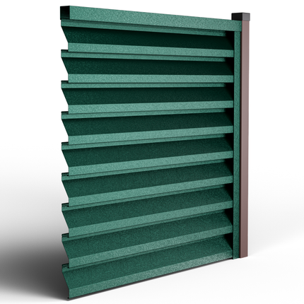 Recinzione Modulare | Frangivista ATLAS | Verde Pino | IN ACCIAIO ZINCATO