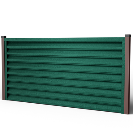 Recinzione Modulare | Frangivista ATLAS | Verde Pino | IN ACCIAIO ZINCATO