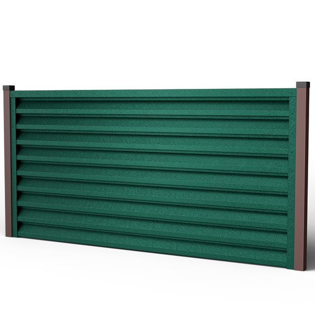 Recinzione Modulare | Frangivista ATLAS | Verde Pino | IN ACCIAIO ZINCATO