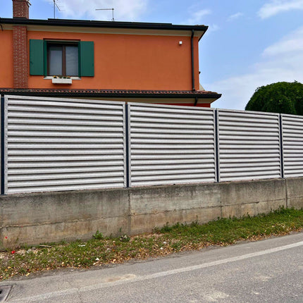 Recinzione Modulare | Frangivista ATLAS | Quercia Bianca | Effetto Legno | IN ACCIAIO ZINCATO