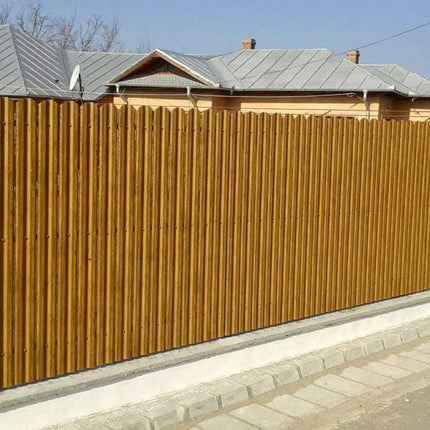 Recinzione Modulare | Steccato TISA | Quercia Striata | Effetto Legno | IN ACCIAIO ZINCATO