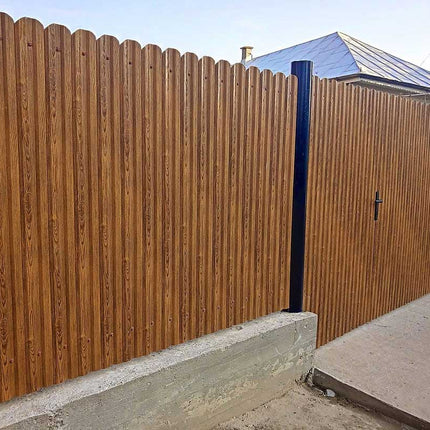 Recinzione Modulare | Steccato TISA | Quercia Striata | Effetto Legno | IN ACCIAIO ZINCATO