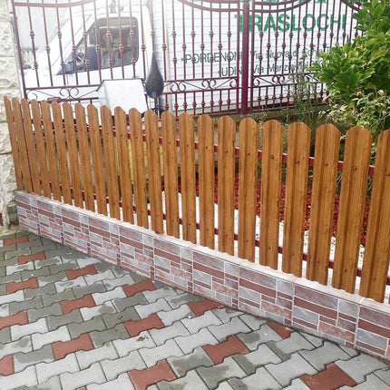 Recinzione Modulare | Steccato TISA | Quercia Striata | Effetto Legno | IN ACCIAIO ZINCATO