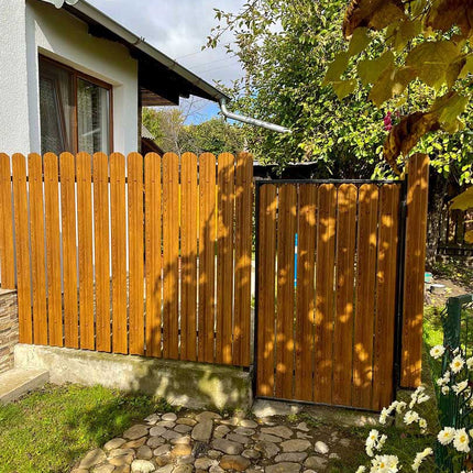 Recinzione Modulare | Steccato TISA | Quercia Striata | Effetto Legno | IN ACCIAIO ZINCATO