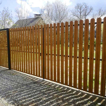 Recinzione Modulare | Steccato TISA | Quercia Striata | Effetto Legno | IN ACCIAIO ZINCATO