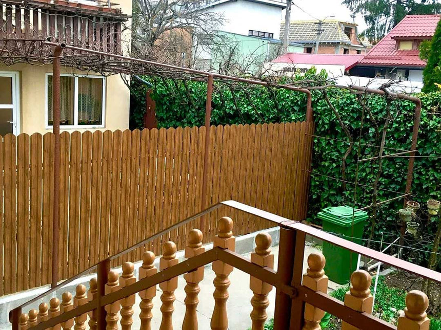 Recinzione Modulare | Steccato TISA | Quercia Striata | Effetto Legno Doppio | IN ACCIAIO ZINCATO