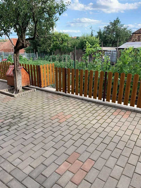 Recinzione Modulare | Steccato TISA | Quercia Striata | Effetto Legno Doppio | IN ACCIAIO ZINCATO