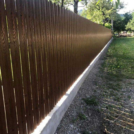 Recinzione Modulare | Steccato TISA | Noce Striato | Effetto Legno | IN ACCIAIO ZINCATO